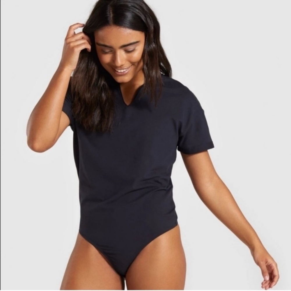 Gymshark Black T Shirt Bodysuit